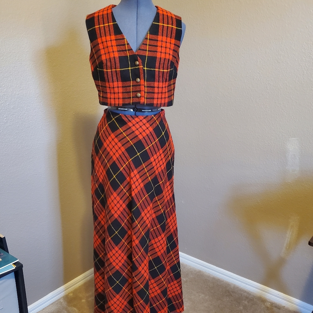 Vintage skirt and top.